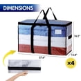 thumbnail image 3 of Bolsas para mudanza TAILI, extra grandes, 4 unidades, transparentes y resistentes, 3 of 9