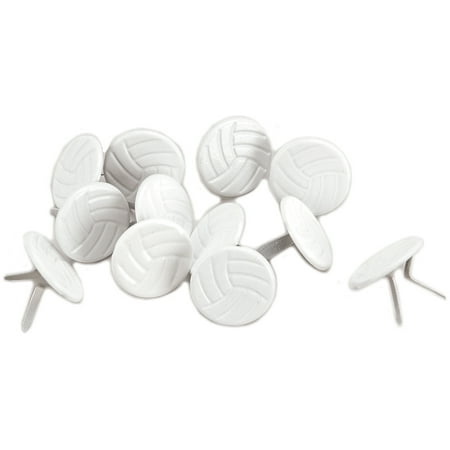 Eyelet Outlet Shape Brads 12/Pkg-Volleyballs