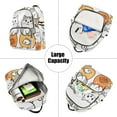 thumbnail image 5 of FORMRS Mini Backpack Purse for Women Travel Daypack Casual Shoulder Bag, Gray Cute Cat, 5 of 7
