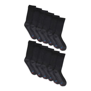 Hanes Men's X-Temp Cushioned Crew Socks, 12-Pack