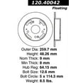 thumbnail image 2 of Centric 120.40042 Premium Brake Rotor, 2 of 2