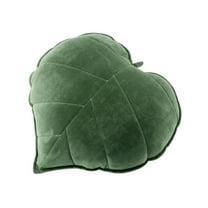 Leaf Throw Pillow 5.12 Inch Shaped Plush Cushion 3D Novelty Decorative Pillow for Sofa Couch Living Room Bedroom Car Home Decor Backrest Comfort Green Nature Theme Decorations