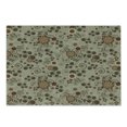 thumbnail image 1 of Grunge Cutting Board, Floral Pattern with Fantasy Elements Swirls Curves and Dots Retro Colors, Decorative Tempered Glass Cutting and Serving Board, Small Size, Tan Redwood Pale Brown, by Ambesonne, 1 of 1