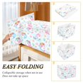 thumbnail image 4 of 40L Lidded Home Storage Bins Foldable Storage Box with Handle for Home Bedroom Closet, Sky Dolphins Printed, 4 of 7