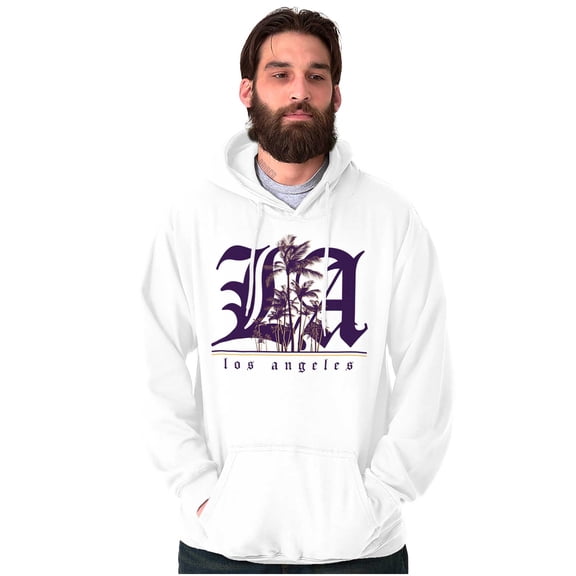 LA Los Angeles California Palm Trees Hoodie Sweatshirt Women Men Brisco Brands S