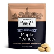Liberty Bell Roasted Peanuts Double Dipped Maple Nut Candy, 15 Ounces Bag