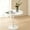 White + Wood+Metal+Waterproof Fabric, variant on White Round Dining Table,Modern Dining Table, Dining Table,MDF Tabletop and Iron Spray-Painted Matte Base,Oval Dining Table,Mid Century Coffee Table for Living Room 24 Inch,Home Kitchen,Small Places