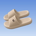 thumbnail image 5 of Mens EVA Platform Sandals Slides Lightweight Comfortable Non Slip Quick Dry with Arch Support & Bear Logo for Indoor Outdoor Beach Pool Use (Coffee),Size 10, 5 of 6