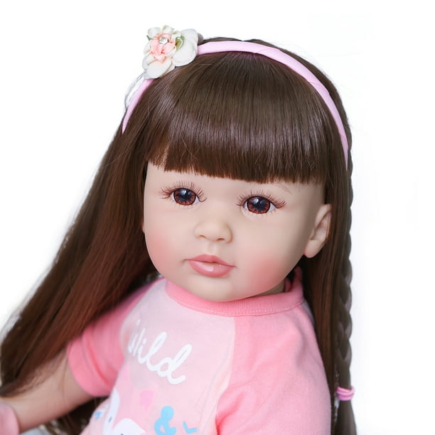 Poupée Bébé Reborn 60cm (24 Pouces) Fille Nouveau-né En Vinyle Et Coton - Prénom Zcx006 Par HUYRP