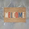 thumbnail image 3 of 4th of July Patriotic Coir Door Mat Outdoor Red White Blue 250th Anniversary Star Welcome Rug Patriotic Doormat Non-Slip Entrance Rugs for Independence Day Memorial Day Home Decor 16 x 24 Inch, 3 of 8