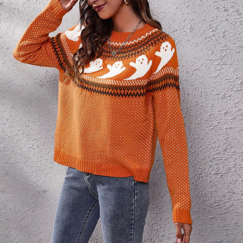 Halloween Knitted Sweater Tops for 