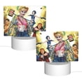 thumbnail image 2 of Birds Film Prey Harley Quinn Acrylic Night Light Adjustable 3 Light Modes USB Cable Lamp Light Display Base Rectangular LED Light For Bookshelves Desk Bedside Tables Bedroom Child Room, 2 of 9