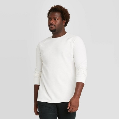 Men's Tall Long Sleeve Textured Crew 