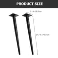 thumbnail image 3 of CRILSTYLEO 2Pcs Black Metal Replacement Legs for Furniture Table Desk Cabinet with Stable Support, 3 of 6