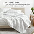 thumbnail image 3 of Bare Home Ultra-Soft Sheet Set - Premium 1800 Collection - Deep Pockets - 4-Pieces - California King, Modern Plaid - White/Gray, 3 of 8