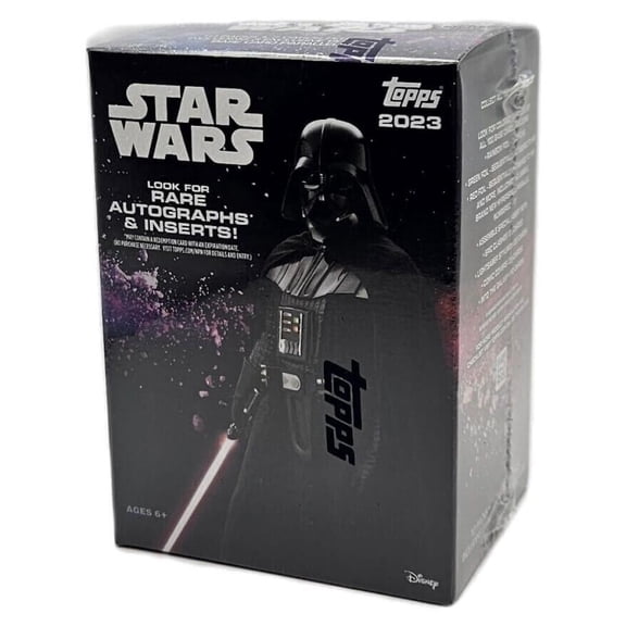 2023 Topps Star Wars Flagship Factory Sealed Blaster Box 10 Packs 70 Cards in all! 3 Exclusive Gold Foil Parallels!