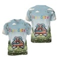 thumbnail image 3 of Happy Easter Basset Hound American Flag Truck All Over Print 3D Shirt Unisex Merch Bassets Dog Breed Lovers Gifts Idea - 03001, 3 of 6