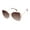 Gold & Brown, variant on Women's MS172 Metal Vented UVA and UVB Protective Butterfly Fashion Sunglasses, 60mm