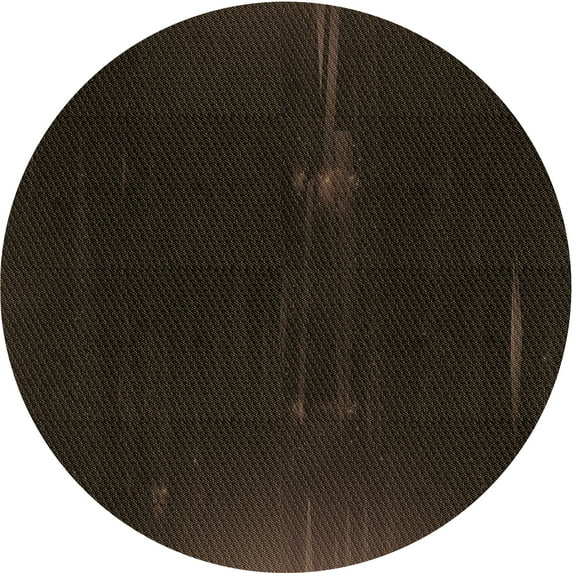 Ahgly Company Indoor Round Patterned Midnight Gray Area Rugs, 6' Round