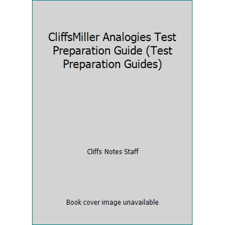 CliffsMiller Analogies Test Preparation Guide (Test Preparation Guides) [Paperback - Used]