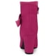 thumbnail image 3 of Botines Cremallera Correa De Hebilla Talón De Bloque Para Mujeres Rosa caliente 40, 3 of 6