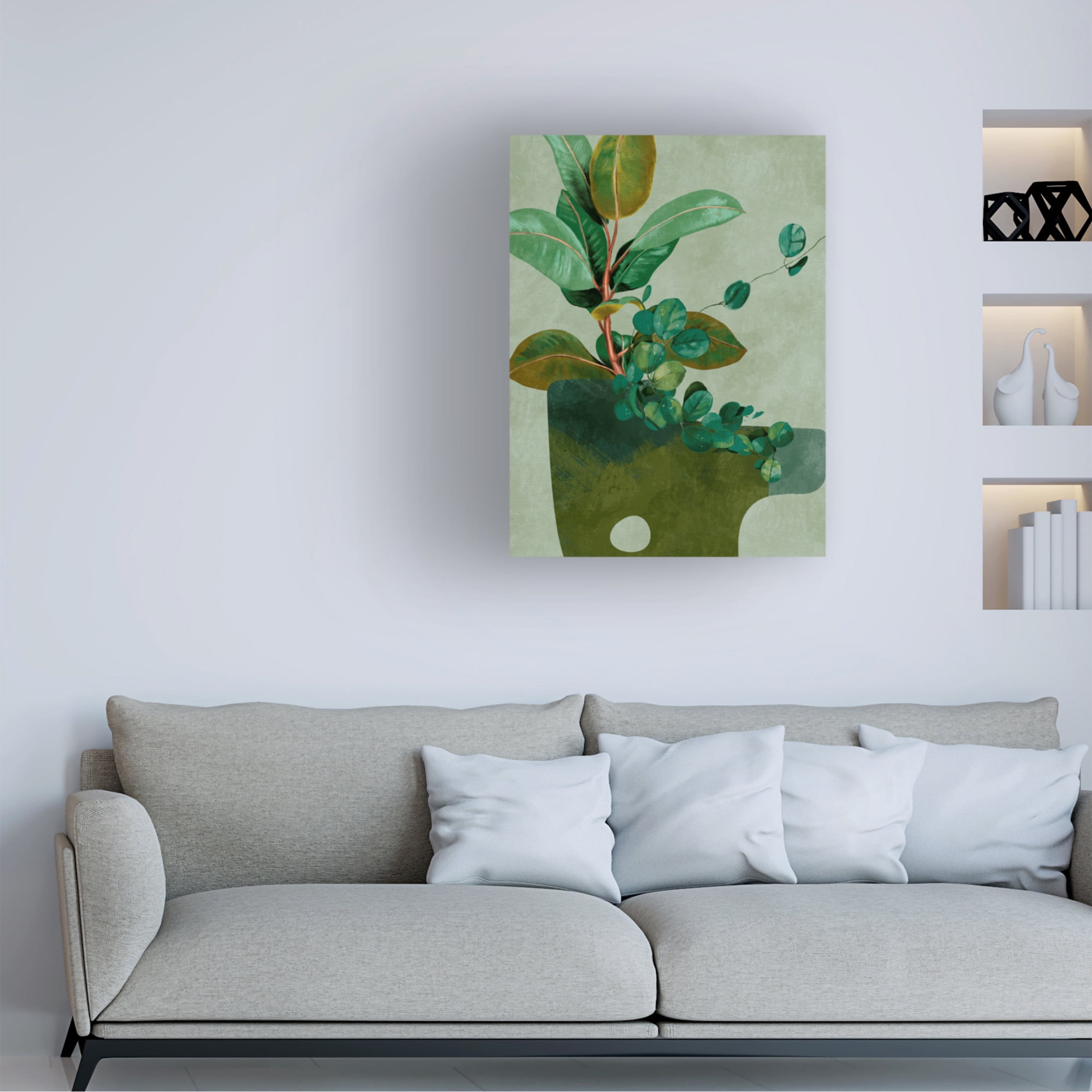 Trademark Fine Art Ana Rut Bre Leaves More 12 Canvas Wall Art