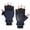 Navy Blue, variant on Women Men Gloves Flip Flop Mittens Gloves Half Fingers Thicken Winter Gloves for Cycling Driving