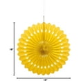 thumbnail image 4 of Tissue Paper Fan Decoration, 16 in, Yellow, 1ct, 4 of 6