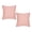 Pink, variant on Coral Pink Stripe Recycled Cotton Pillow Cover 18x18 (Set of 2)
