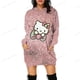 thumbnail image 3 of Sudadera con capucha de gran tamaño con estampado de otoño 2024, sudadera con capucha informal para mujer, sudadera HELLO KITTY, sudadera holgada informal ajustada con capucha, 3 of 5