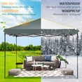 thumbnail image 6 of COBIZI 10x10 Pop up Canopy with 3 Sidewalls Waterproof Outdoor Canopy Gazebo Anti-UV Instant Foldable Canopy Tent for Party with Carry Bag,Dark Blue, 6 of 10