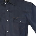 thumbnail image 2 of Wrangler Mens Denim Short Sleeve Snap Shirt L, 2 of 3