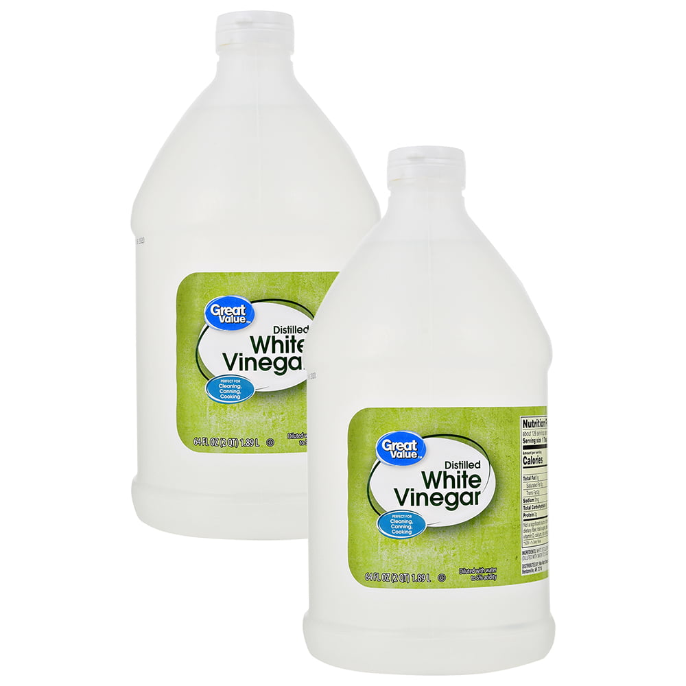(2 pack) Great Value Distilled White Vinegar, 64 oz, 2 Pack