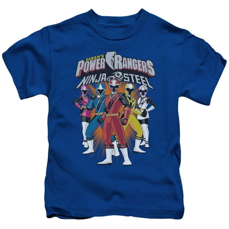 Power Rangers - Team Lineup - Juvenile Short Sleeve Shirt - 7