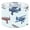 Color 3, variant on Linen Drum Lampshades Floral Vintage spring 13"x13"x10" Light Shade for Table Lamps Floor Lamp Shades Lampshade Replacement Assembly Required
