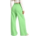 thumbnail image 5 of ITSAME Girls Wide Leg Sweatpants Bow Print High Waisted Loose Fit Fall Winter Casual Trousers with Pockets Size 11, 5 of 6