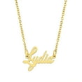 thumbnail image 1 of KISPER 18K Gold Plated Stainless Steel Personalized Name Pendant Necklace, 1 of 33
