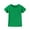 Green, variant on BRGZLK Kids Summer New Shirts Girls Trendy Solid Short Sleeve T-Shirts Loose Round Neck Tops With Cute Heart-Shaped Pocket Green 9-10 Years