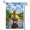 B, variant on XaaKee Garden Flags, Sweet Duck Blue Water Garden Flag, Double-sided High-Quality White Linen Small Garden Flags, Yard Decor 12x18Inch