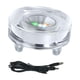 thumbnail image 3 of Pedestales de lámpara de base de luz LED de cristal recargables que parpadean automáticamente. Estilo E, 3 of 9
