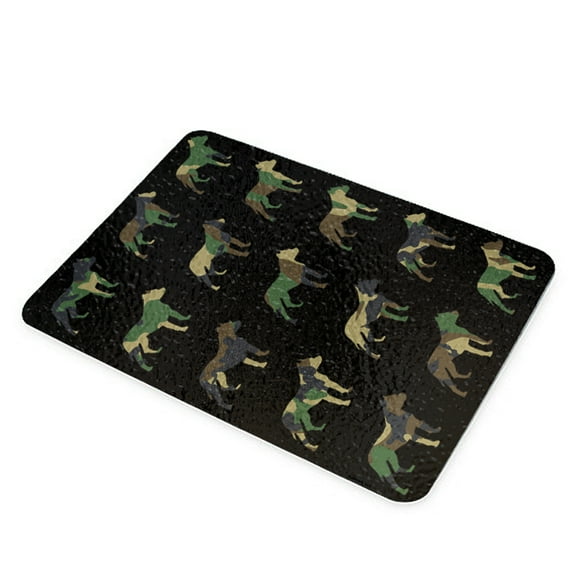 KuzmarK Glass Cutting Board - Pitbull Camoflauge