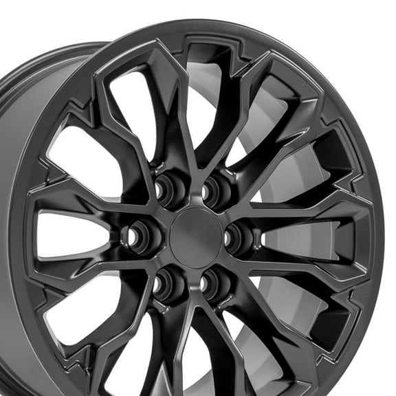OE Wheels CV54 17 Inch Rims Fit Colorado ZR2 Style 6x120 17x8 Satin Black - Hollander 5891 (Set of 4)