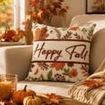 thumbnail image 2 of AuroraX Fall Pumpkin Pillow Covers Thanksgiving Decorative Pillowcase Farmhouse Rustic Maple Leaf Cute Thanksgiving Decorations for Home, 2 of 7