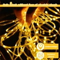 thumbnail image 3 of Waterproof Battery Operated Rope Lights,Christmas String Lights with Remote Control for Outdoor Indoor Decorations, Warm White(33FT 100 LEDs), 3 of 7
