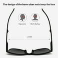 thumbnail image 7 of Walbest Women Foldable Sunglasses Solid Construction UV Resistant PC Fashionable Small Frame Sunglasses, 7 of 7