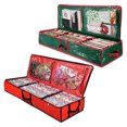 thumbnail image 3 of Christmas wrapping paper storage box, gift packaging organizer, under bed, 3 of 8