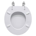 thumbnail image 4 of Asiento para Baño Mainstays Redondo Acojinado Blanco, 4 of 4