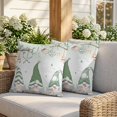 thumbnail image 3 of Pillow Covers 18x18 Set of 2, Coastal Eucalyptus Square Throw Pillow Covers for Couch/Sofa/Living Room, Ocean Botanical Gnomes Starfish Leaf Green Decorative Soft Pillowcases for Couch Throw Pillows, 3 of 9