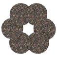 thumbnail image 7 of Yayeee 6 PCS Drink Coasters with Holder Set Woven Absorbent Round Tabletop Hot Pad, Floral Forest Pattern, 7 of 7
