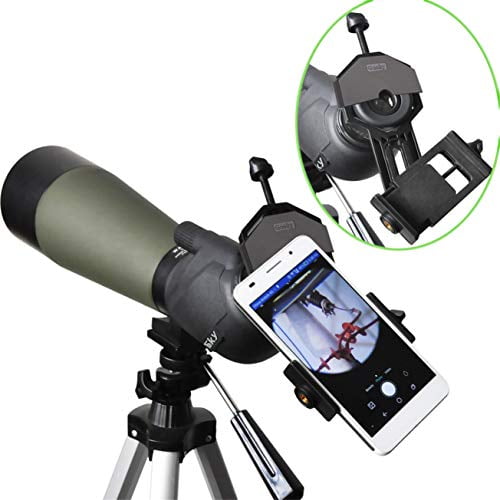Eyeskey Universal Mobile Device Holder - Connect your binoculars monocular spotting scope microscope or astronomical telescope with smartphones tablets or computers Ipad Phone Adapter Mount Iphone 